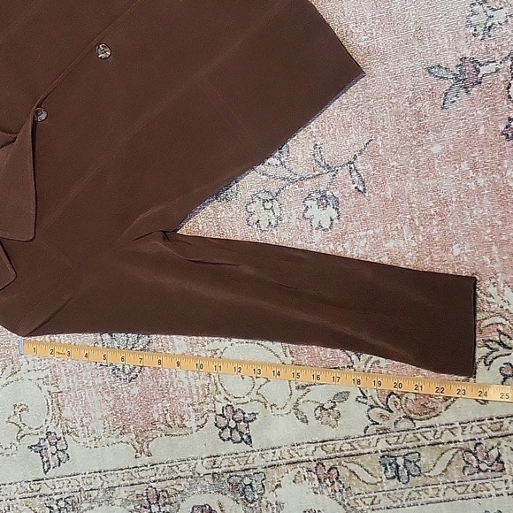 Giorgio Sant Angelo Vintage Brown Button Up Lightweight Jacket - Size 8 - Picture 9 of 9